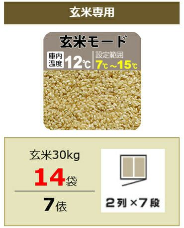 玄米保冷庫 アルインコ 米っとさん LHR-14 （ 玄米専用 ） 【 米 冷蔵庫 保存 LHR-14 】 | 農業屋.com