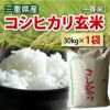 三重県産 コシヒカリ玄米（一等米） 30kg