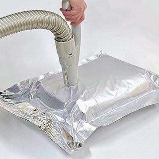 アルミ製真空パックお米保存袋　極厚米ガードミニ　〜1０Ｋｇ袋用　2枚入 脱酸素剤付